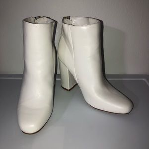 JustFab White Boots